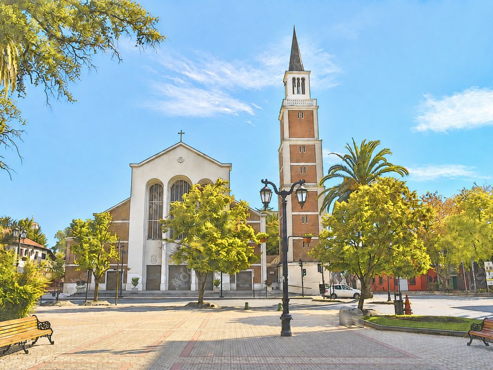 Plaza y centro de Talca